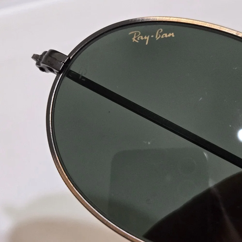Ray-Ban Sunglasses Unisex Black Vintage Bausch & Lomb W0969 PSAS Oval Metal Read